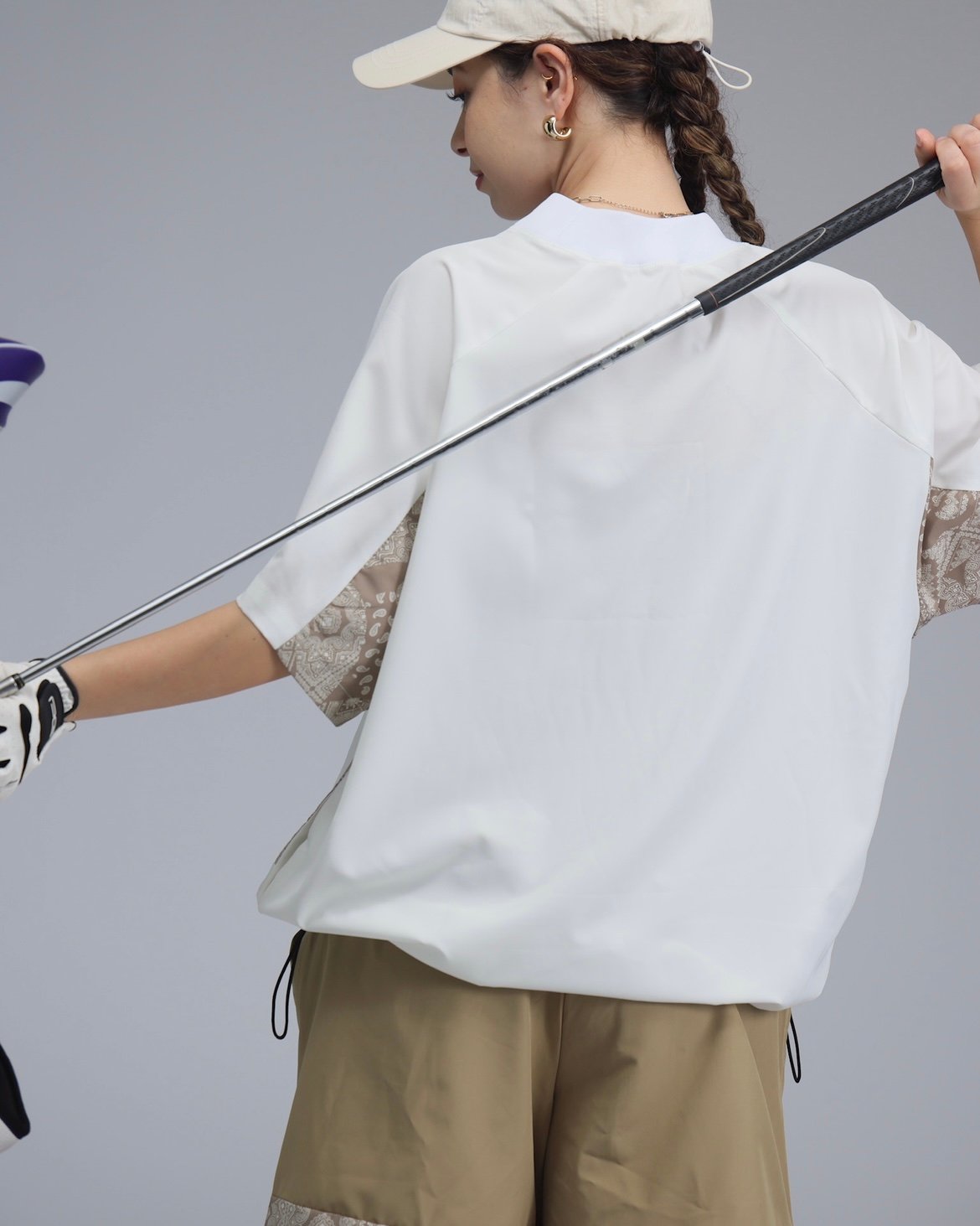 ANTIQUAGOLF×STCH】UNISEX(ユニセックス)paisley×logo to