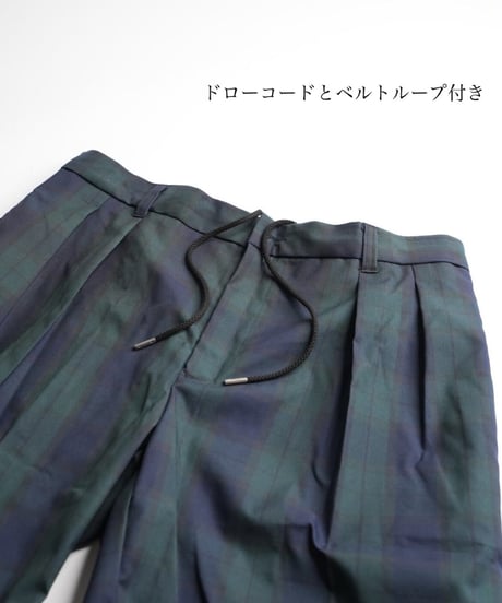 STCH ORIGINAL 【Twotuck shorts-black watch 】