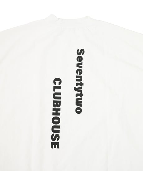 【ANTIQUAGOLF×STCH】UNISEX（ユニセックス）piping mock neck-white