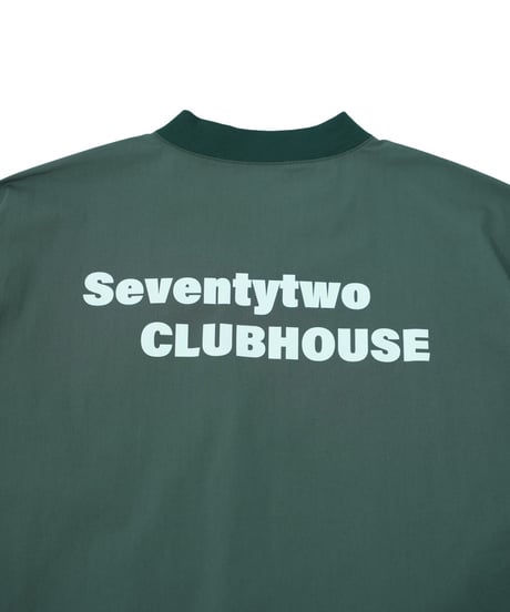 【ANTIQUAGOLF×STCH】v-neck logo tops-green