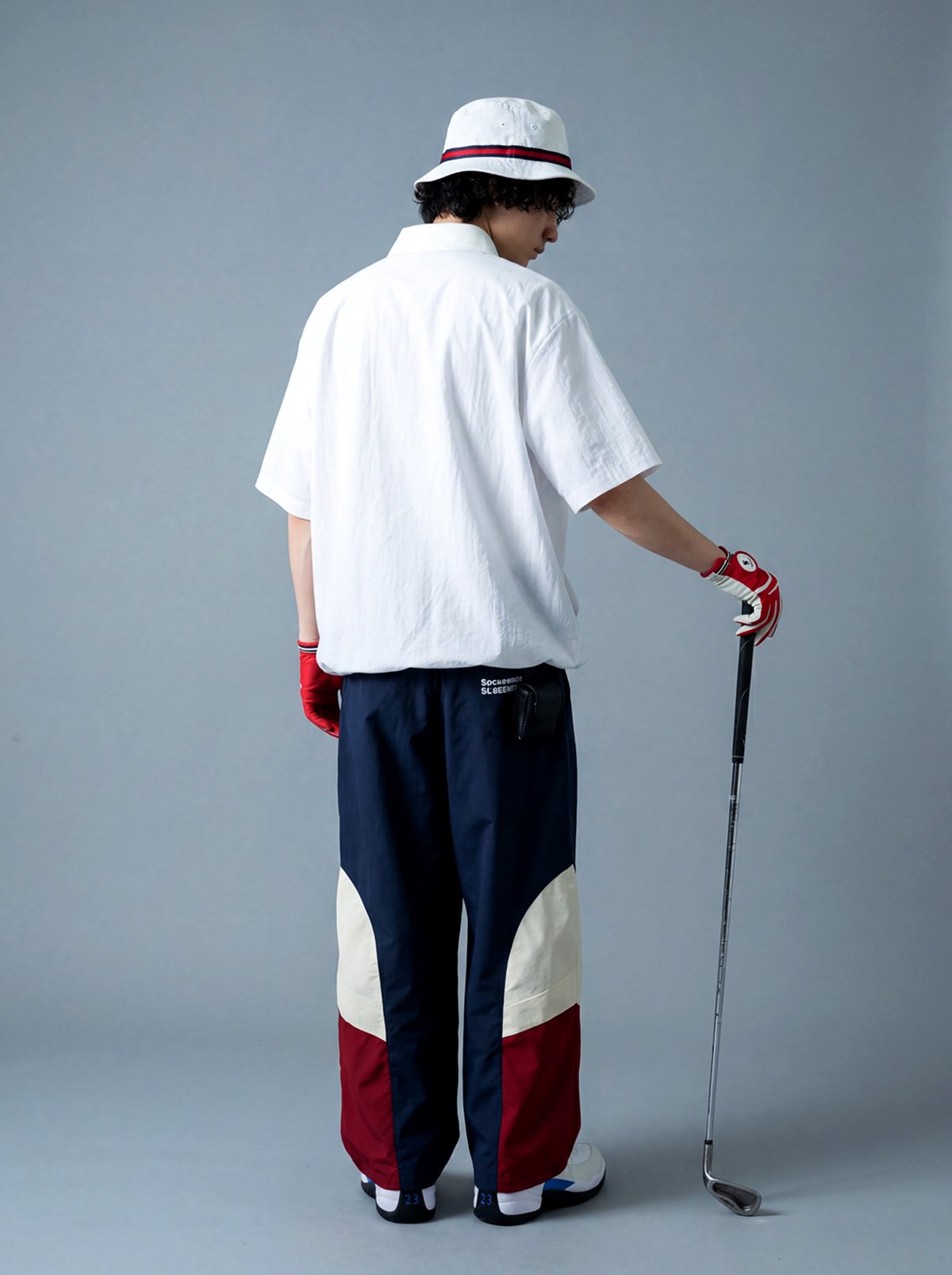 ANTIQUA GOLF×STCH】Half-Zip pullover-White | 【公