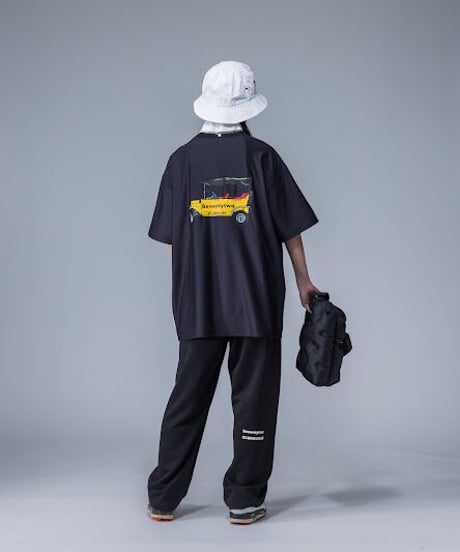 【ANTIQUAGOLF×STCH】UNISEX（ユニセックス）back print tee-black