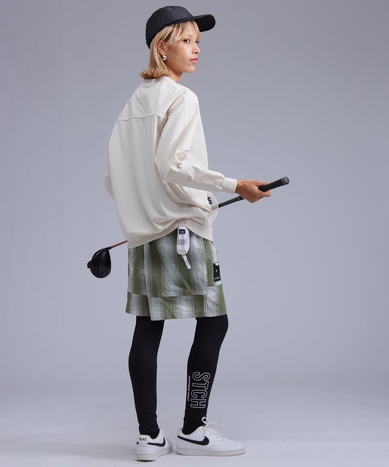 ANTIQUAGOLF×STCH】Logo leggings-black | 【公式】STC