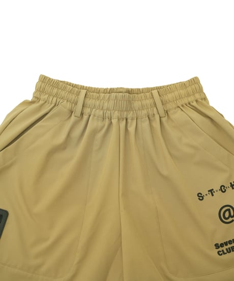 【ANTIQUAGOLF×STCH】UNISEX(ユニセックス)logo halfpants-beige