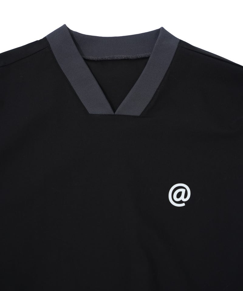 レディースウェア WM VEAL LOGO MOCK NECK SHIRTS BLACK 16727391957464228-jpg-gallery.