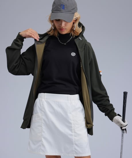 【ANTIQUAGOLF×STCH】LADIES（レディース）pocket design skirt-white