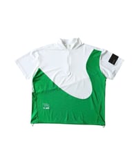 【ANTIQUA GOLF×STCH】Color block Tops-greenmix