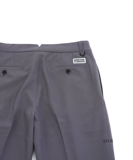 STCH【Twotuck wide pants-charcoal gray】