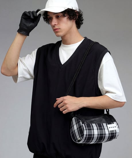 【ANTIQUA GOLF×STCH】Packable Shoulder bag-black
