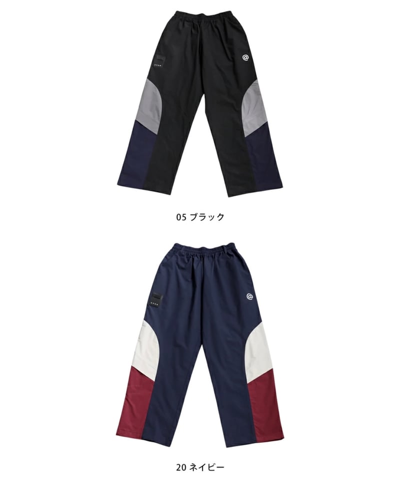 ANTIQUAGOLF×STCH】Color block pants-black | 【公式