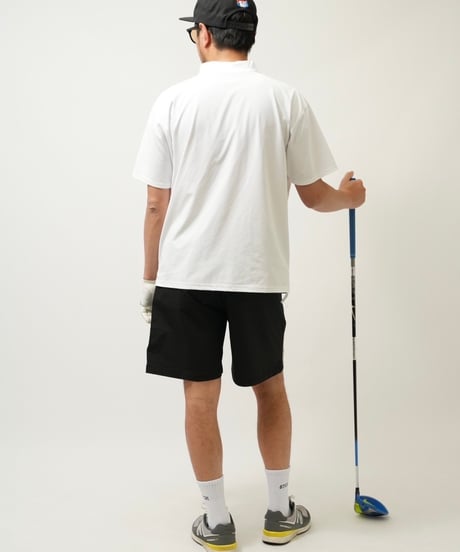 STCH ORIGINAL 【mock neck STCH GOLFCLUB-white×red】