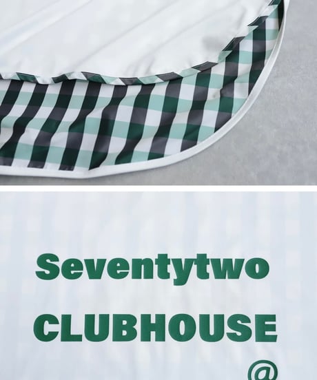 【ANTIQUAGOLF×STCH】UNISEX(ユニセックス)check pattern switching tops-black