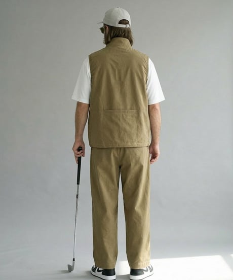 STCH ORIGINAL【Old circle logo vest -beige】