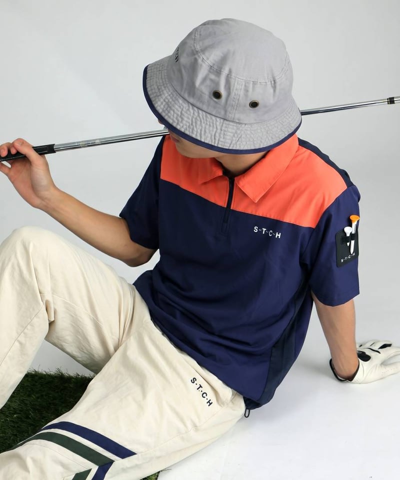 antiqua GOLFとSTCHのコラボウェア ANTIQUA GOLF×STCH】Colored Tech Tops-navy | 【公式