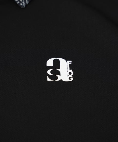 【 ANTIQUAGOLF×STCH 】paisley pattern polo-black
