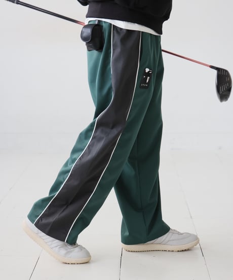【ANTIQUAGOLF×STCH】 color matching pants-green
