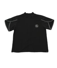 【 ANTIQUAGOLF×STCH 】petal sleeve tops-black