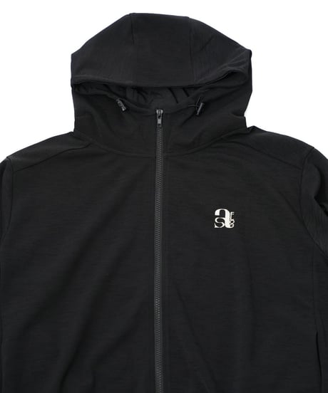 【ANTIQUAGOLF×STCH】UNISEX(ユニセックス)zip hoodie-black