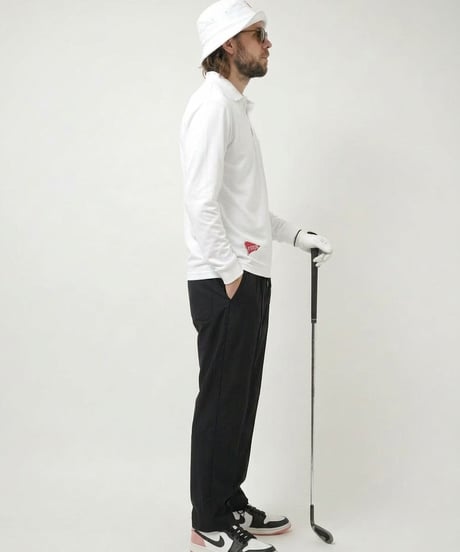【ANTIQUA GOLF×STCH】Zip Design Logo Pants-black