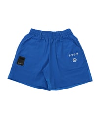 【ANTIQUAGOLF×STCH】UNISEX（ユニセックス）logo half pants-blue