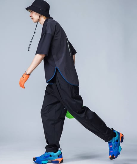 【ANTIQUAGOLF×STCH】UNISEX（ユニセックス）piping mock neck-black