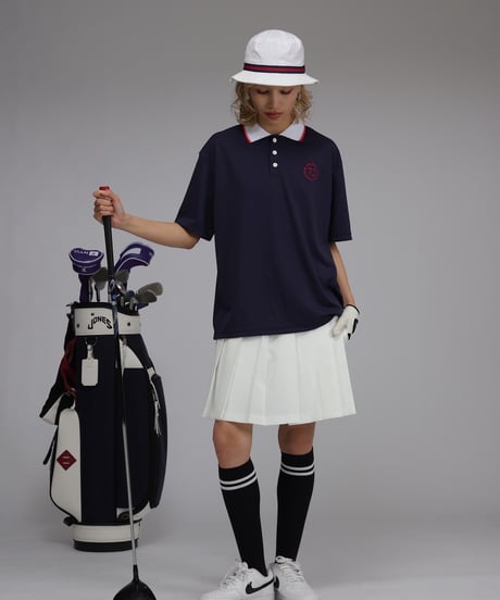 【 ANTIQUAGOLF×STCH 】Pleated Skirt-white