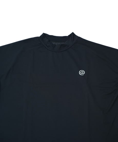 【ANTIQUAGOLF×STCH】UNISEX（ユニセックス）piping mock neck-black