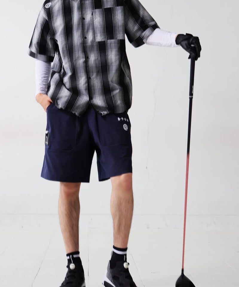 ANTIQUAGOLF×STCH】UNISEX（ユニセックス）logo half pants