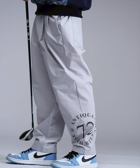 【 ANTIQUAGOLF×STCH 】color combination pants-lightgray