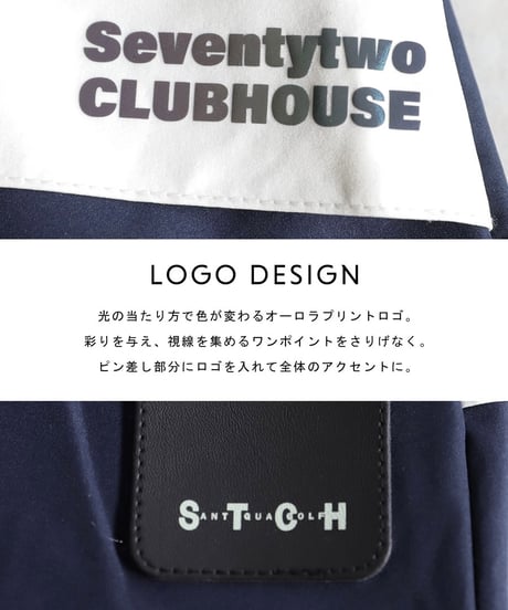 【 ANTIQUAGOLF×STCH 】contrast half pants-offwhite×navy