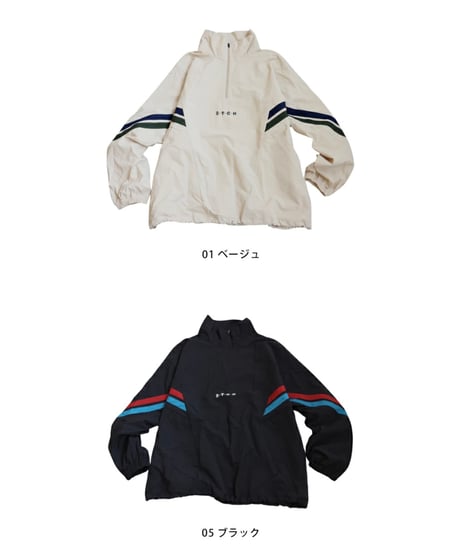 【ANTIQUAGOLF×STCH】Line design Pullover-beige