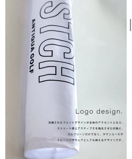 【ANTIQUAGOLF×STCH】Logo leggings-black