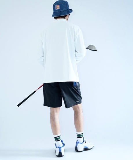 STCH ORIGINAL【mock neck golf man L/S-white】
