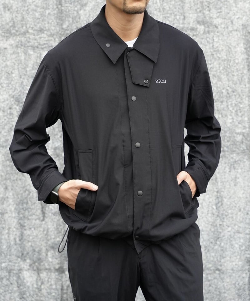 melple×STCH 【Coach jacket-black（トムキャット コーチジャケット...