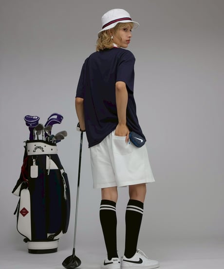 【 ANTIQUAGOLF×STCH 】Pleated Skirt-white