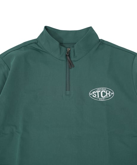 【ANTIQUAGOLF×STCH】 Half Zip LOGO Tops-green