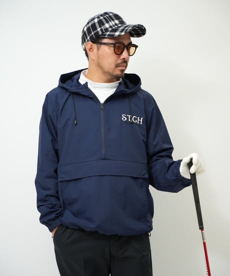 STCH  UNISEX（ユニセックス）【half zip hoodie-Navy】