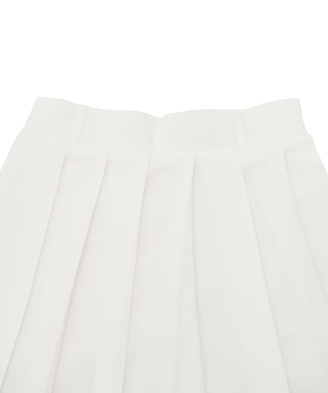 【 ANTIQUAGOLF×STCH 】Pleated Skirt-white