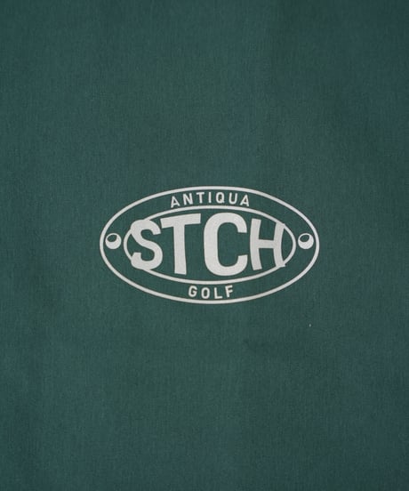 【ANTIQUAGOLF×STCH】 Half Zip LOGO Tops-green
