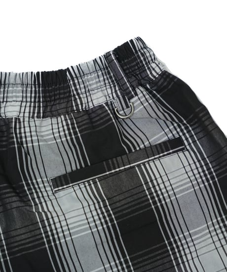 【ANTIQUAGOLF×STCH】UNISEX(ユニセックス) check half pants-black