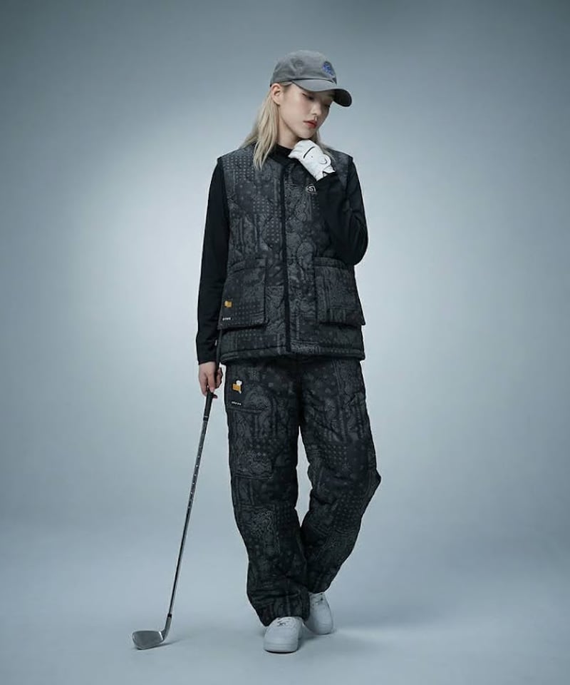 ANTIQUA GOLF×STCH】Paysley pants-black | 【公式】ST