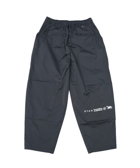 【ANTIQUAGOLF×STCH】UNISEX（ユニセックス）logo pants-black