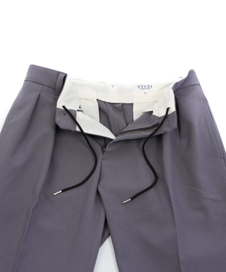 STCH【Twotuck wide pants-charcoal】