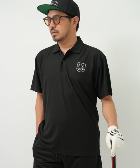 STCH ORIGINAL【STCH LOGO POLO-black】