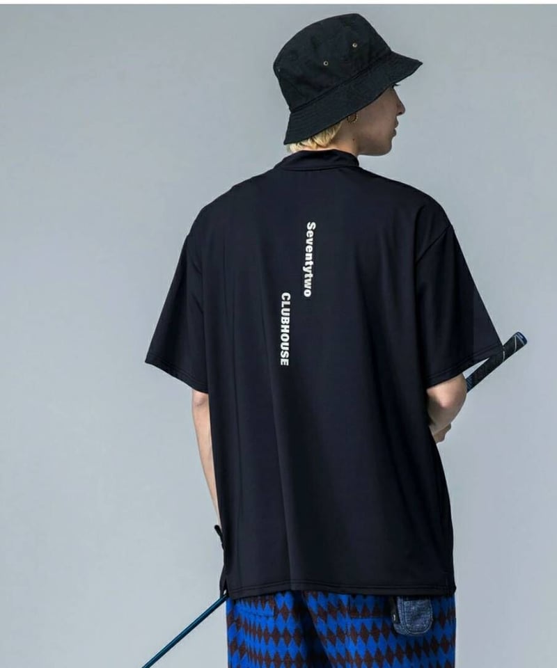 ANTIQUAGOLF×STCH】UNISEX（ユニセックス）mockneck logo T