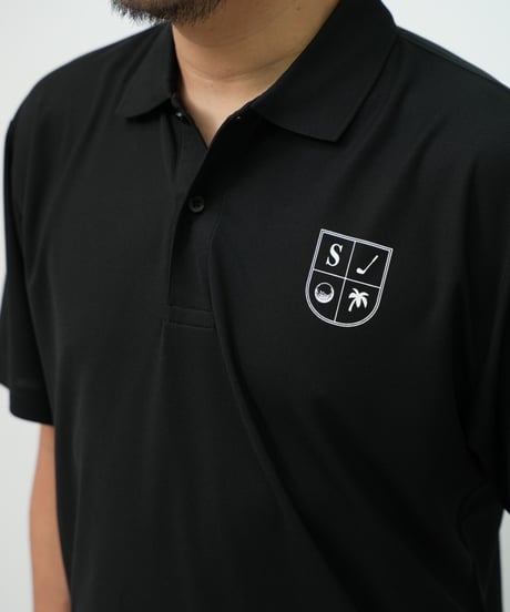 STCH ORIGINAL【STCH LOGO POLO-black】