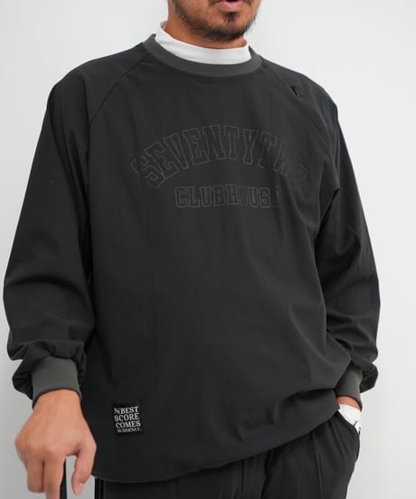 melple×STCH 【Tomcat shadow logo crew neck pullover-dark gray】