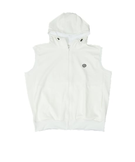 【ANTIQUAGOLF×STCH】UNISEX（ユニセックス）hoody logo vest-white