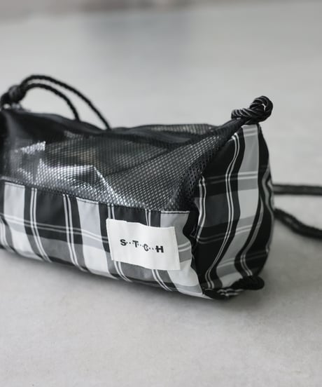 【ANTIQUA GOLF×STCH】Packable Shoulder bag-black