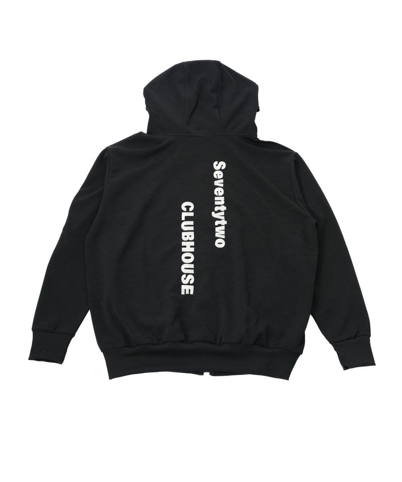 ANTIQUAGOLF×STCH】UNISEX(ユニセックス)zip hoodie-blac